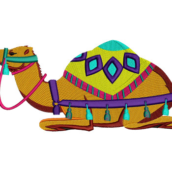Moroccan Camel Embroidery Design
