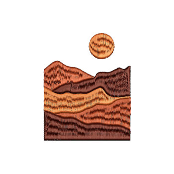 Mountain Embroidery Design