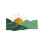 Mountain Sunrise Embroidery Pattern