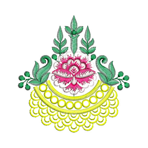 Multi Butta Saree Embroidery Design