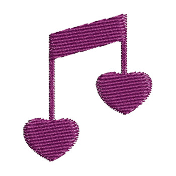 Musical Note Embroidery Symbol