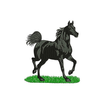 Mustang Horse Embroidery Design