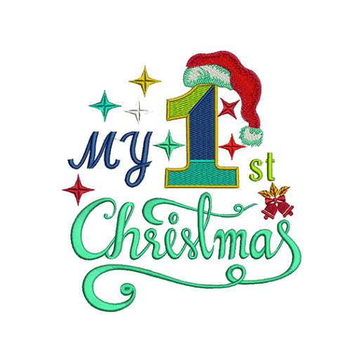 My First Christmas Embroidery Design