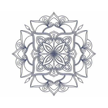 Neon Mandala Embroidery