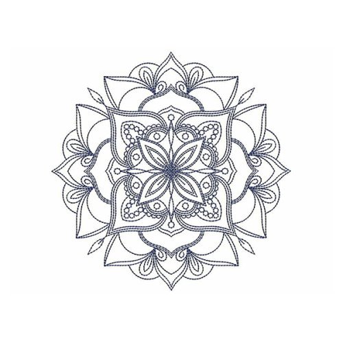 Neon Mandala Embroidery