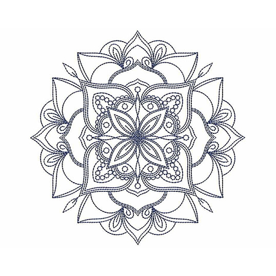 Neon Mandala Embroidery