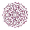 Neon Mandala Embroidery Design