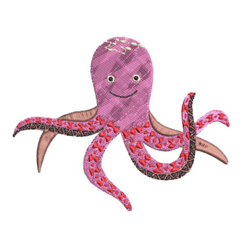 Octopus Embroidery Design