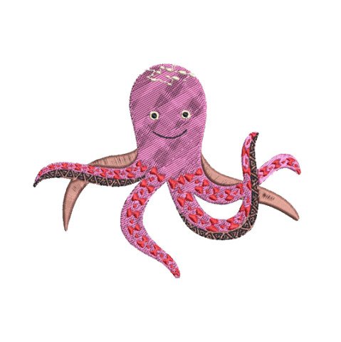 Octopus Embroidery Design