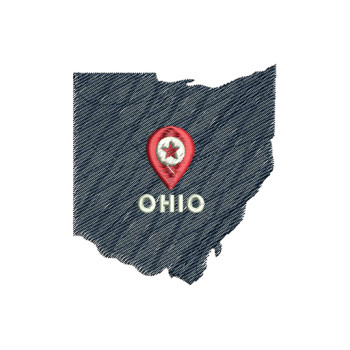 Ohio State Embroidery Design