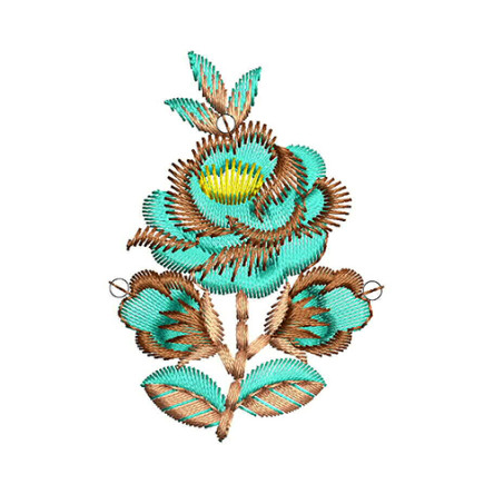 Omani Embroidery Flower Pattern