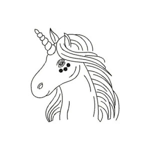 Unicorn Embroidery Design
