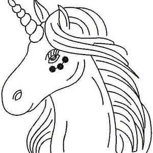 Unicorn Embroidery Design