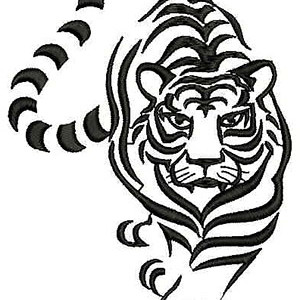 Tiger Embroidery Design 24604