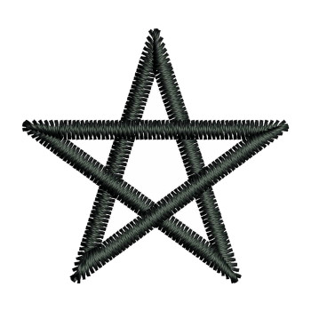 Paganism Star Embroidery Design