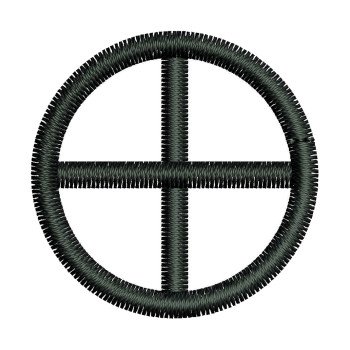 Paganism Sun Cross Sign Embroidery