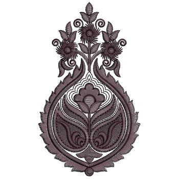 Paisley Applique Embroidery Design 25411