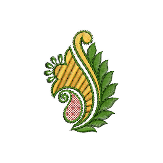 Paisley Butti Embroidery For Saree