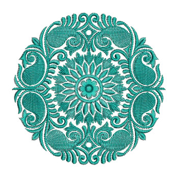 Paisley Machine Embroidery Design