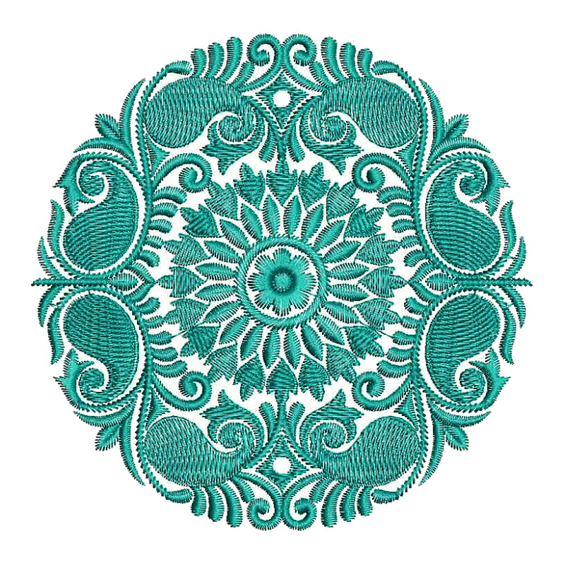 Paisley Machine Embroidery Design