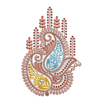Paisley Machine Embroidery Design