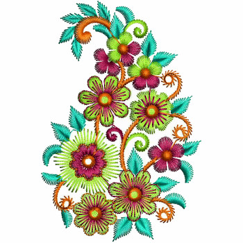 Paisley Machine Embroidery Pattern