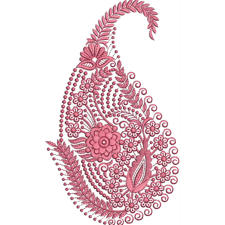 Paisley Patch Embroidery Pattern