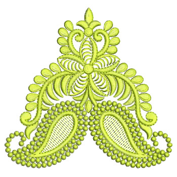 Paisley Style Beautiful embroidery Design 25419