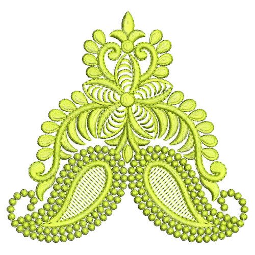 Paisley Style Beautiful embroidery Design 25419