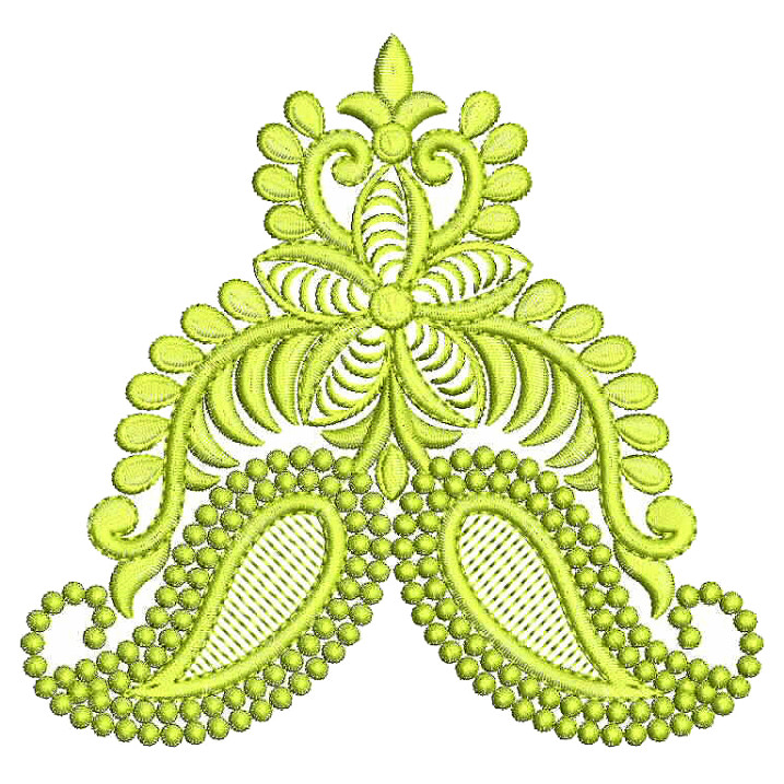 Paisley Style Beautiful embroidery Design 25419