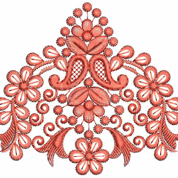 Paisley Style Butta Embroidery Design 25681