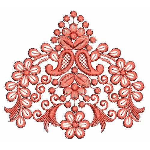 Paisley Style Butta Embroidery Design 25681