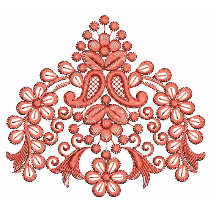 Paisley Style Butta Embroidery Design 25681