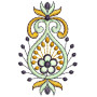 Paisley Style Embroidery Applique Design 26138
