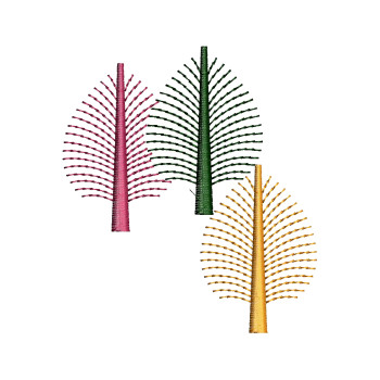 Palm Leaves Embroidery