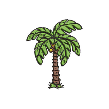 Palm Tree Embroidery Design