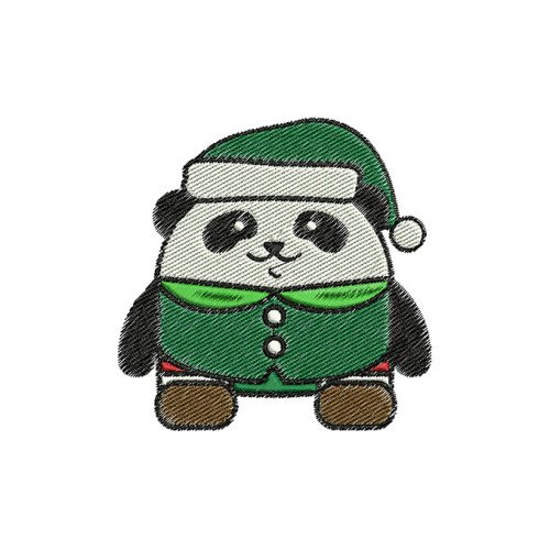 Panda Embroidery For Baby