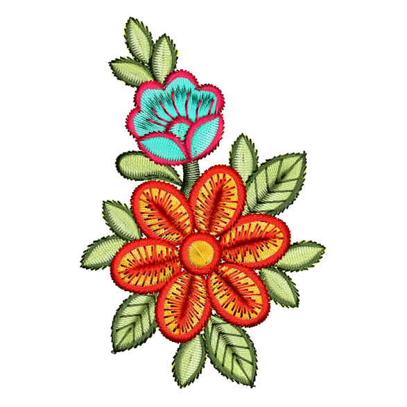 Party Dresses Embroidery Applique Design