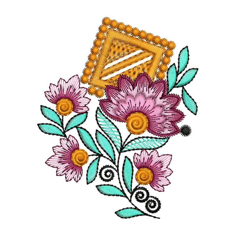 Patch Embroidery Design 18644