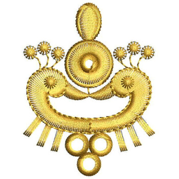 Peacock Applique Embroidery Design 24809