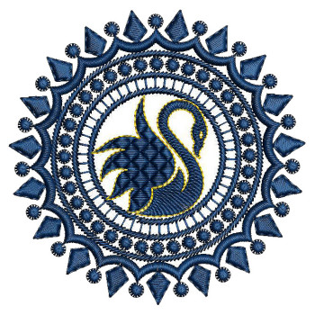 Peacock Applique Embroidery Design 25153