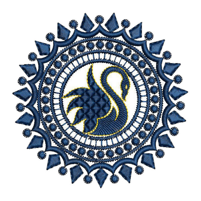 Peacock Applique Embroidery Design 25153