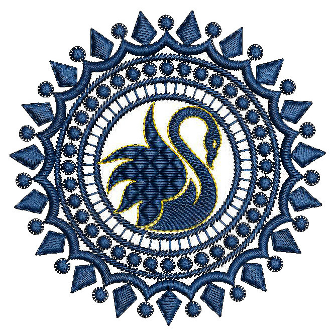 Peacock Applique Embroidery Design 25153