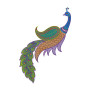 Peacock Embroidery Applique