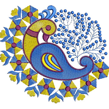 Peacock Embroidery Fantasy Design