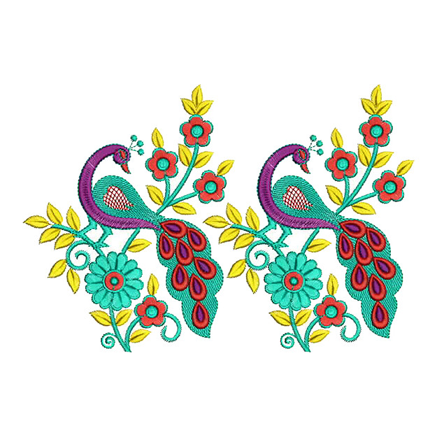 Peacock Embroidery Work Blouse