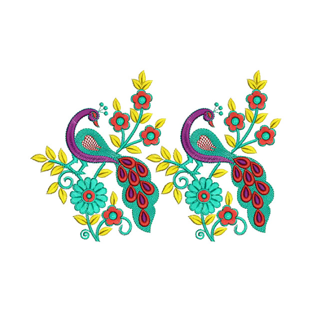 Peacock Embroidery Work Blouse