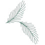 Peacock Feather Style Embroidery Design 25500