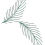 Peacock Feather Style Embroidery Design 25500