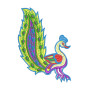 Peacock Machine Embroidery Design
